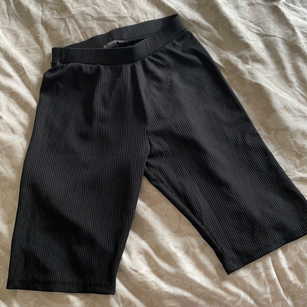 Black biker shorts